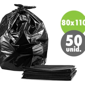 BOLSA NEGRA 80X110 X 50 UNID.(30 MICR) ZELNOVA